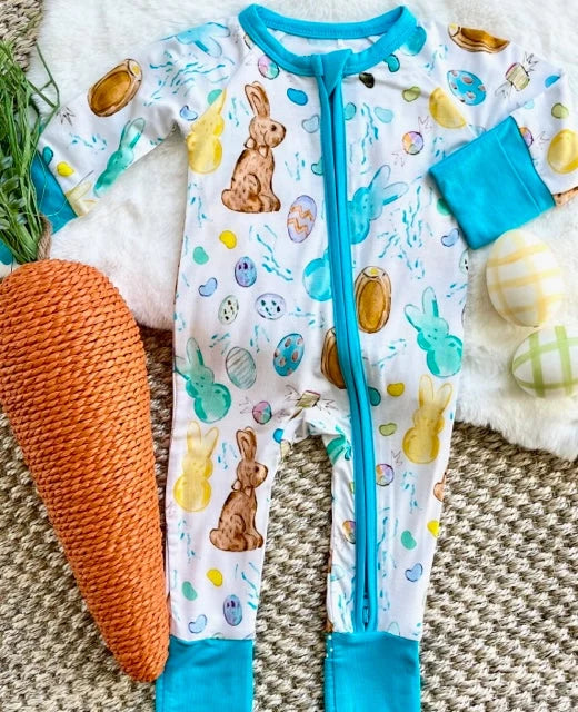 Easter Candy Bamboo Zipper Sleeper