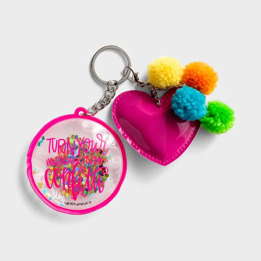 Betty Confetti Keychain