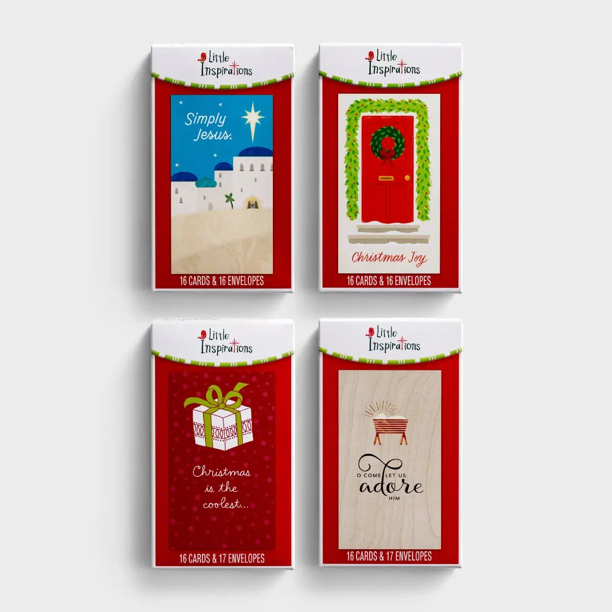 Little Inspirations - Christmas Assortment - 16 Christmas Boxed Cards