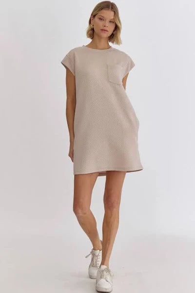 Short Sleeve Shift Dress