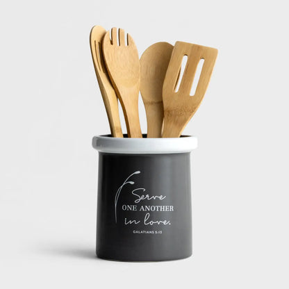 Daysprings Serve One Another in Love Utensil Caddy