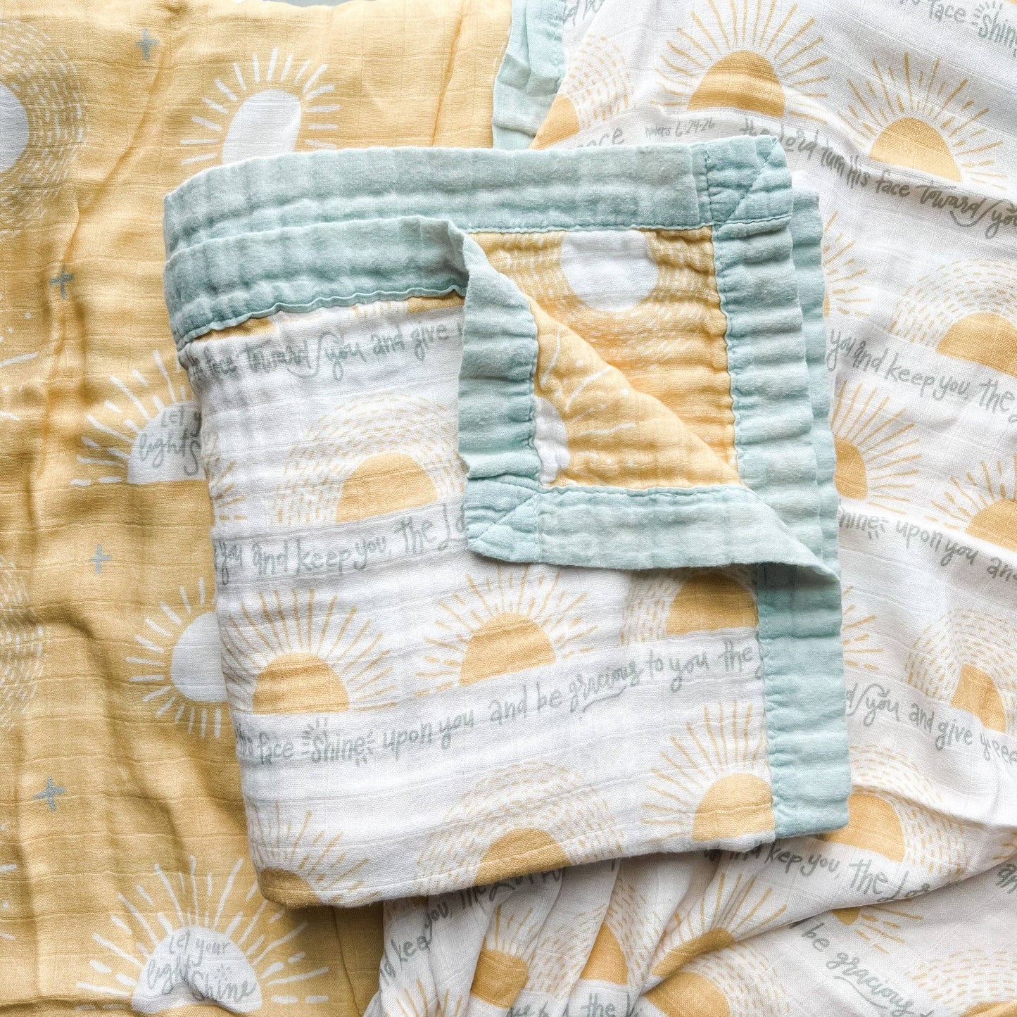 Luxury Double Sided Muslin Blanket: Blessing